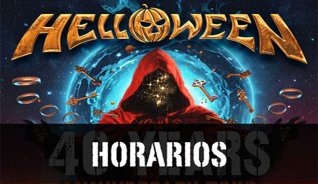 HELLOWEEN: Horarios de sus fechas en La Cubierta de Leganés