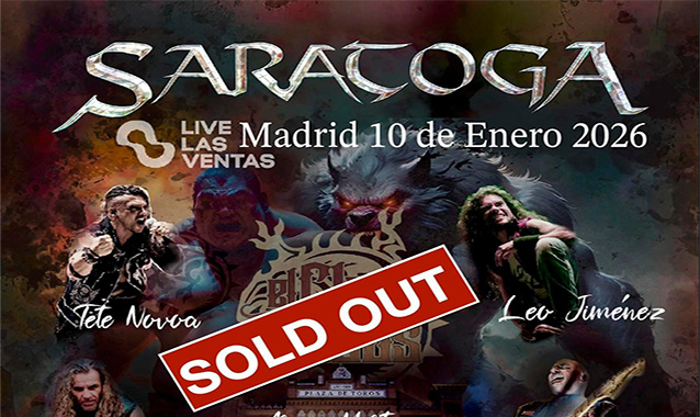 SARATOGA cuelga el cartel de SOLD OUT para su fecha de Madrid en Live Las Ventas